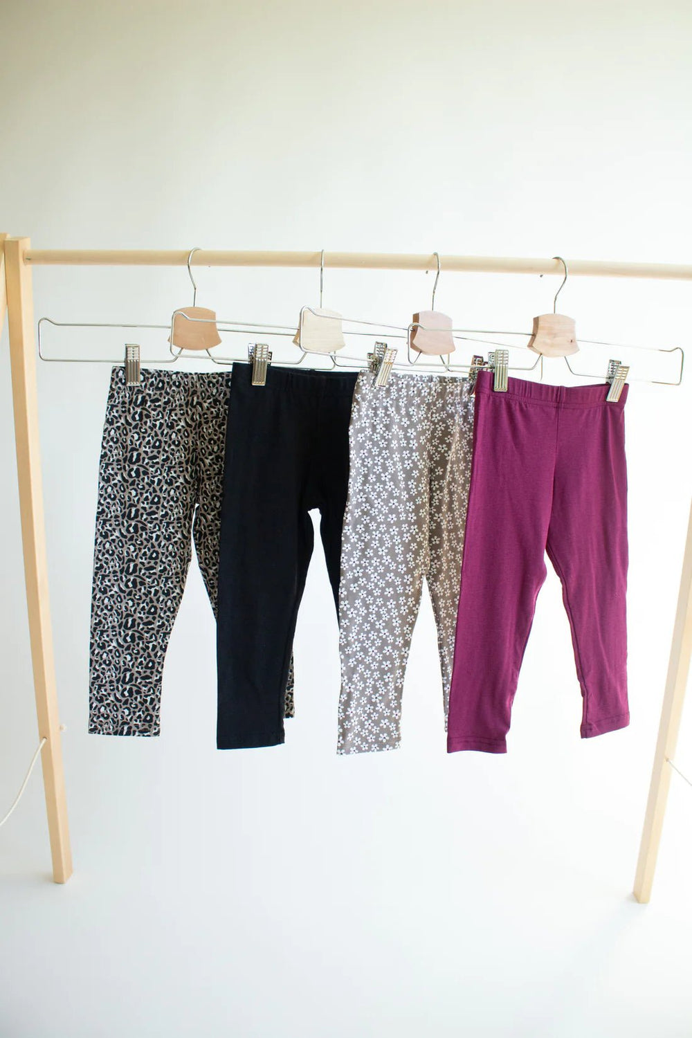 Tiny Button Apparel Leggings - Black - Mama + Fawn Co.-Apparel